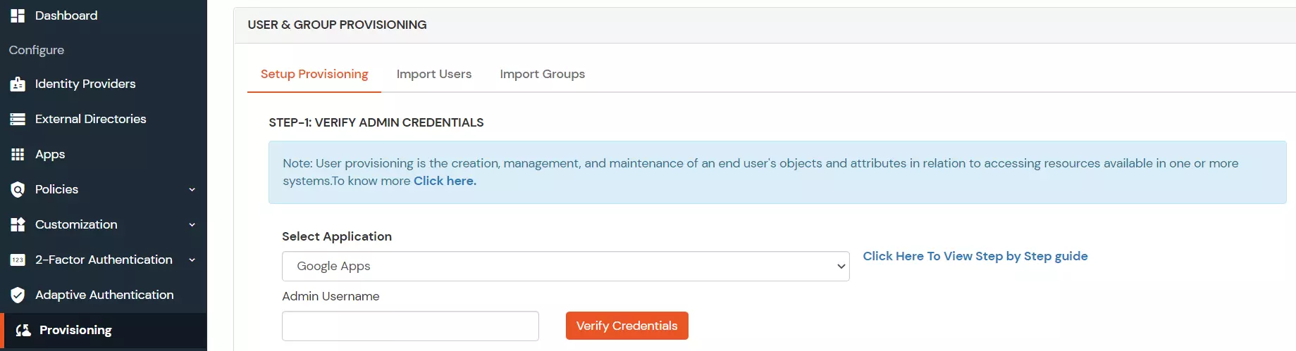 Google Workspace Provisioning Setup