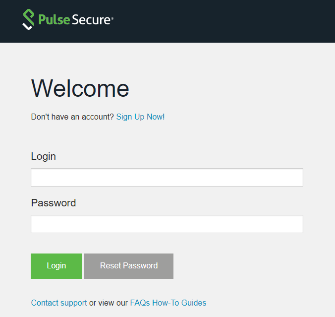 pulse secure login