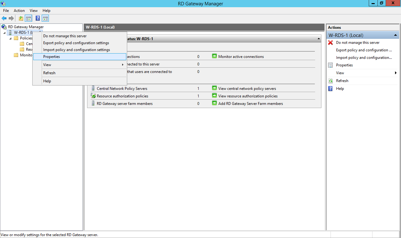 Remote Desktop (RD) Gateway Two-factor authentication (2FA/MFA) rdg properties