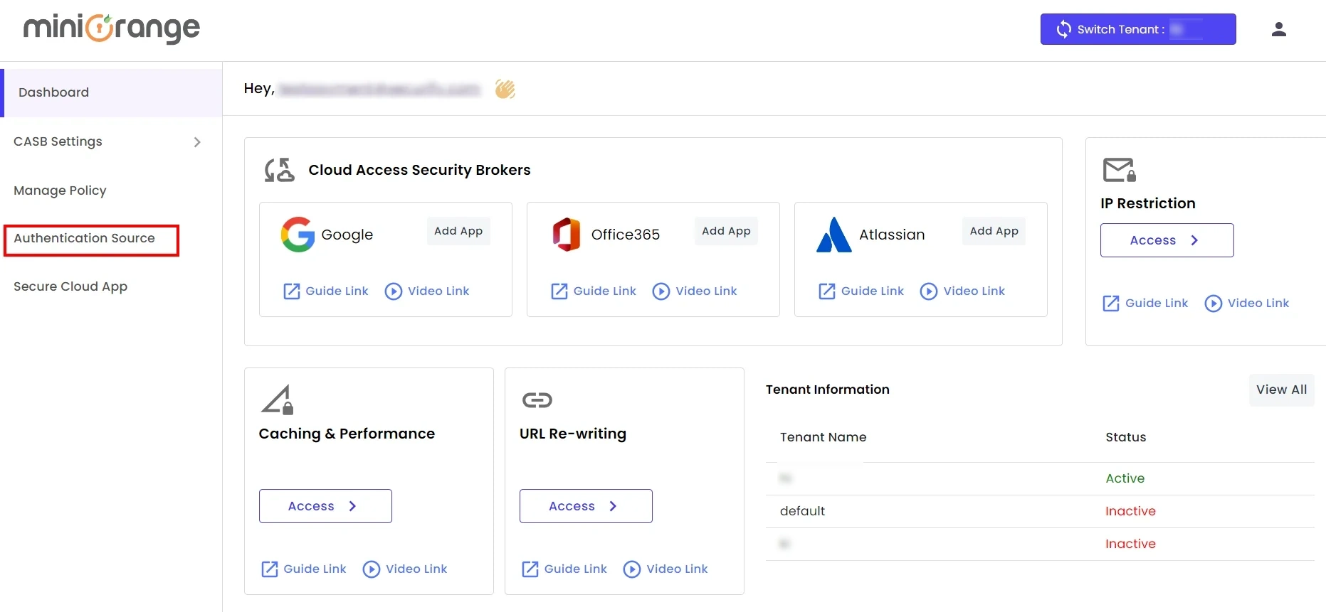 SAML Authentication with Cloud Access Security Broker (CASB) 