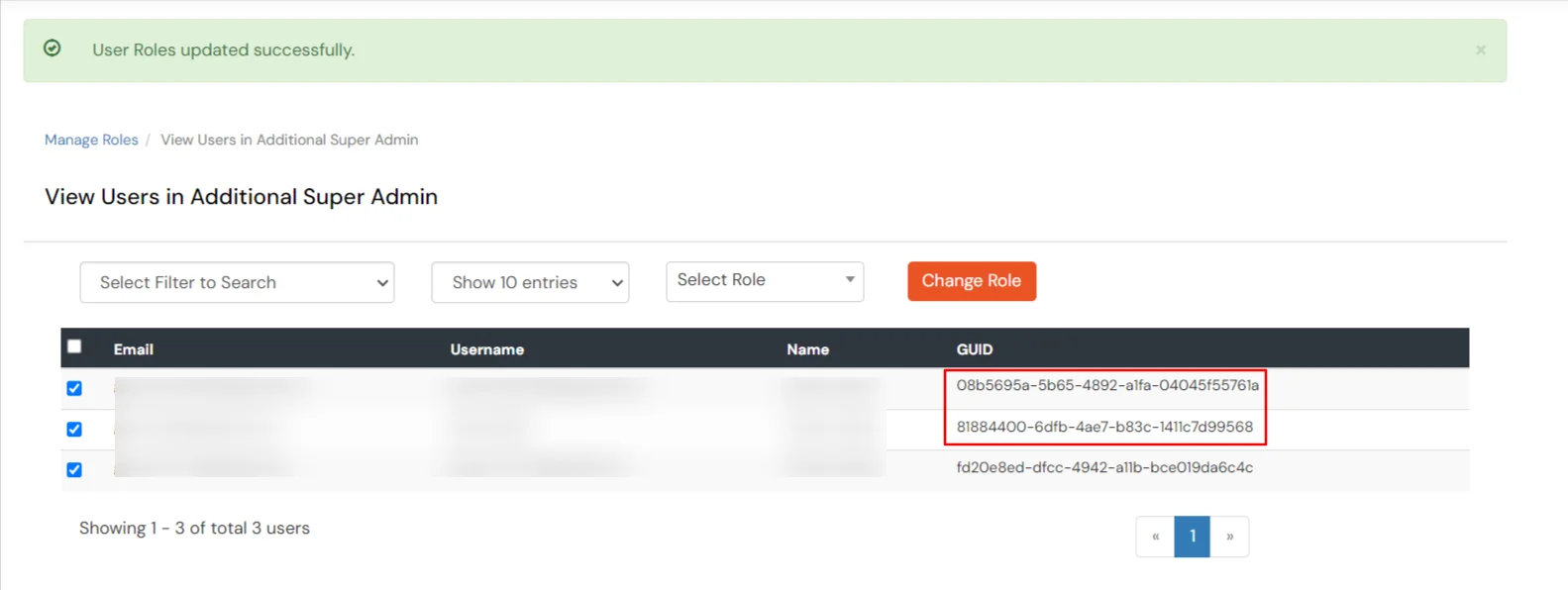 See to assign users as additional super admin 