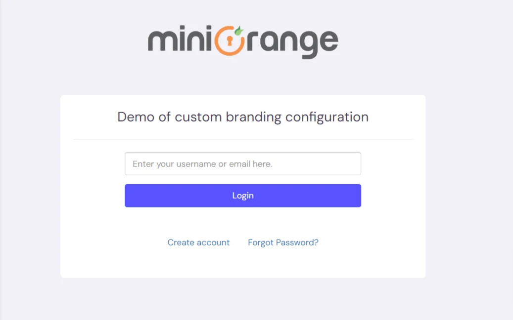 miniOrange Identity Platform Partner Portal Handbook: Custom login