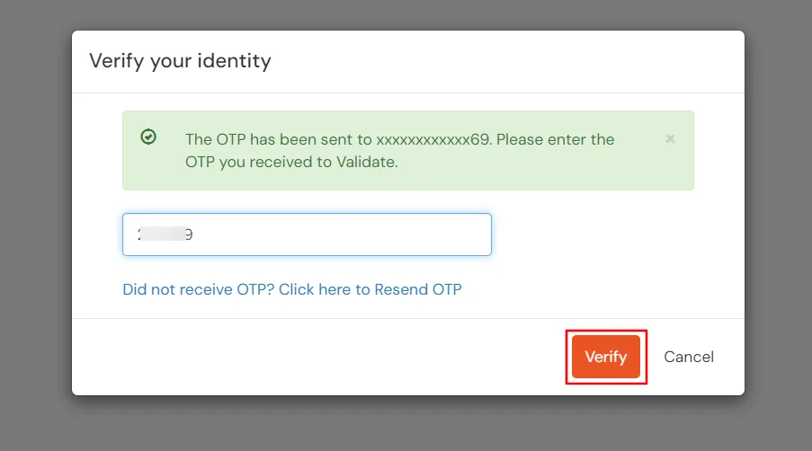 verify your identity