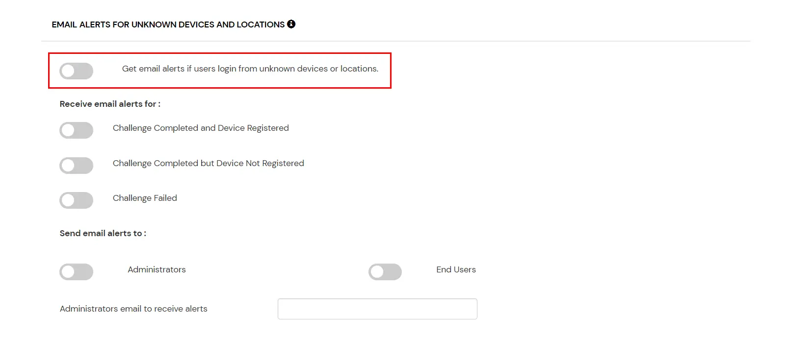 adaptive authentication Action for behavior Change Configuration