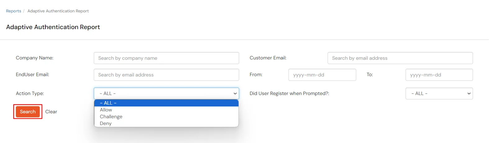 miniOrange Identity Platform Partner Portal Handbook: Adaptive authentication