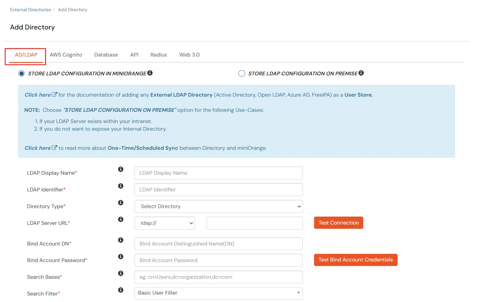 miniOrange Identity Platform Partner Portal Handbook: Select LDAP