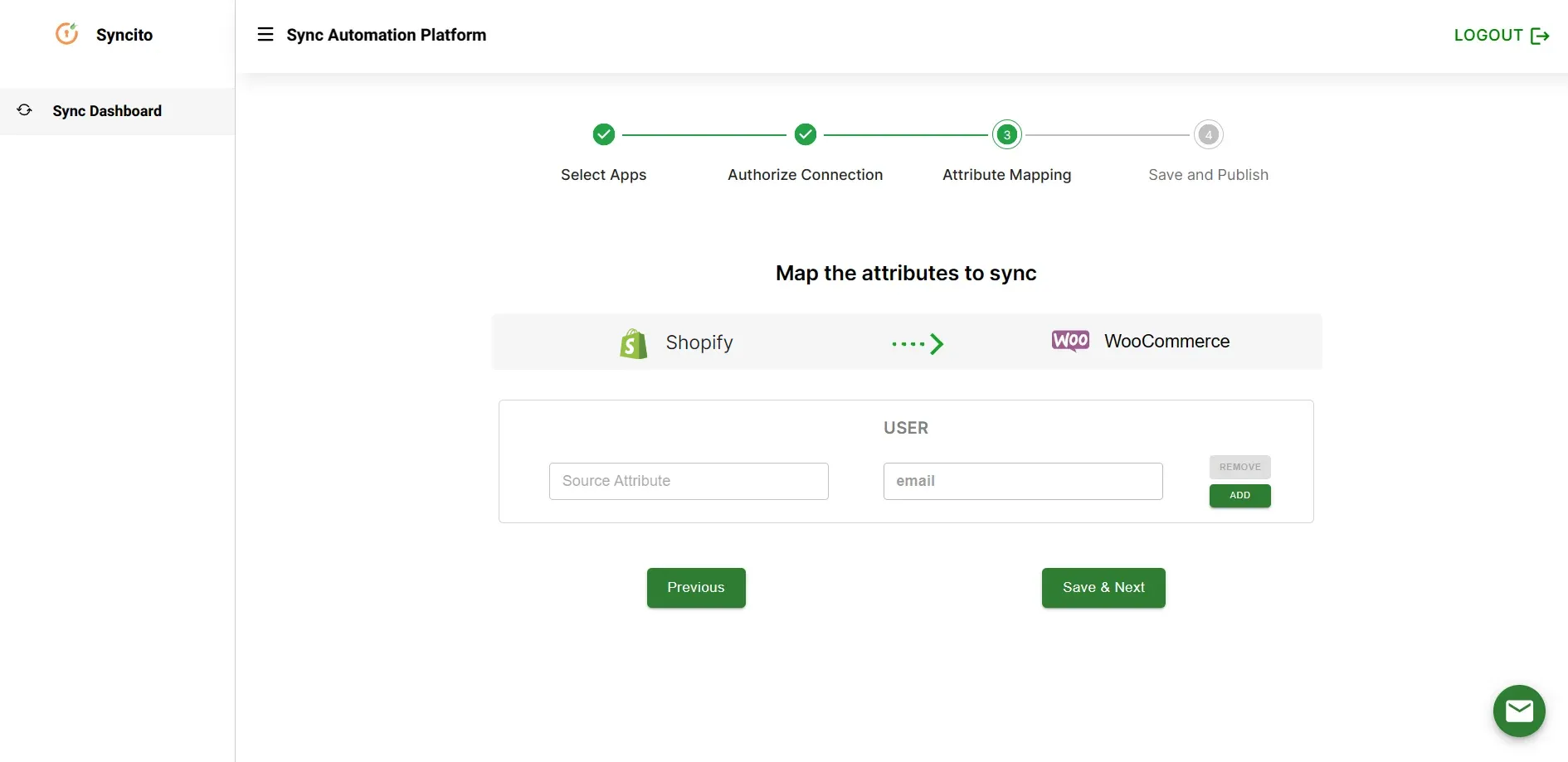 Shopify Woocommerce Integration - shopify attribute mapping contact