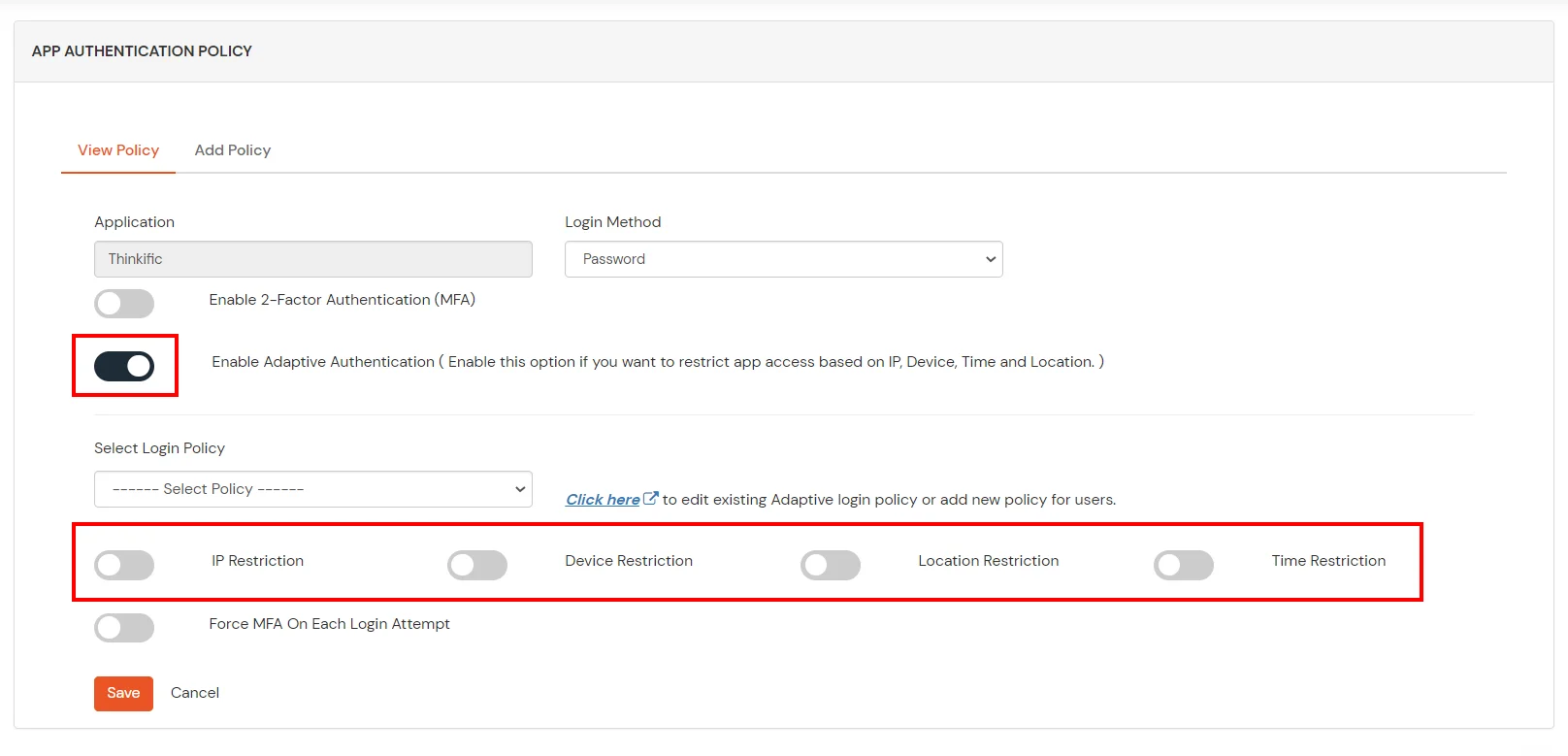 Freshdesk Single Sign-On (SSO) Restrict Access save device restriction policy