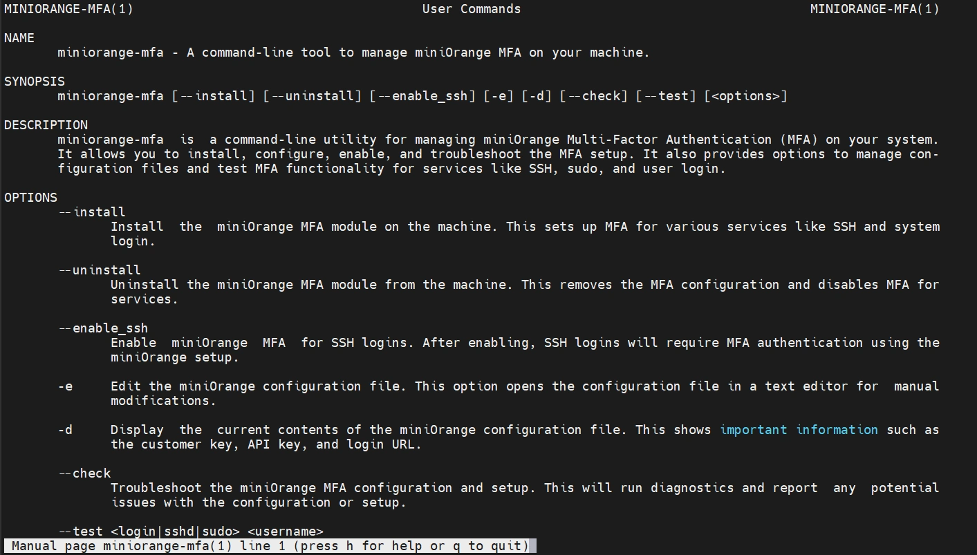 Ubuntu Two-factor Authentication (2FA): miniOrange Manual