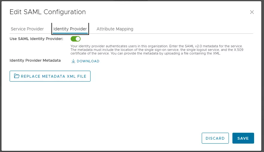 Configure VMWare Cloud Director Single Sign-On (SSO)