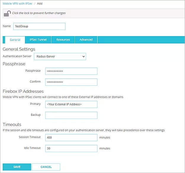 MFA for WatchGuard Mobile VPN: Add IP Address