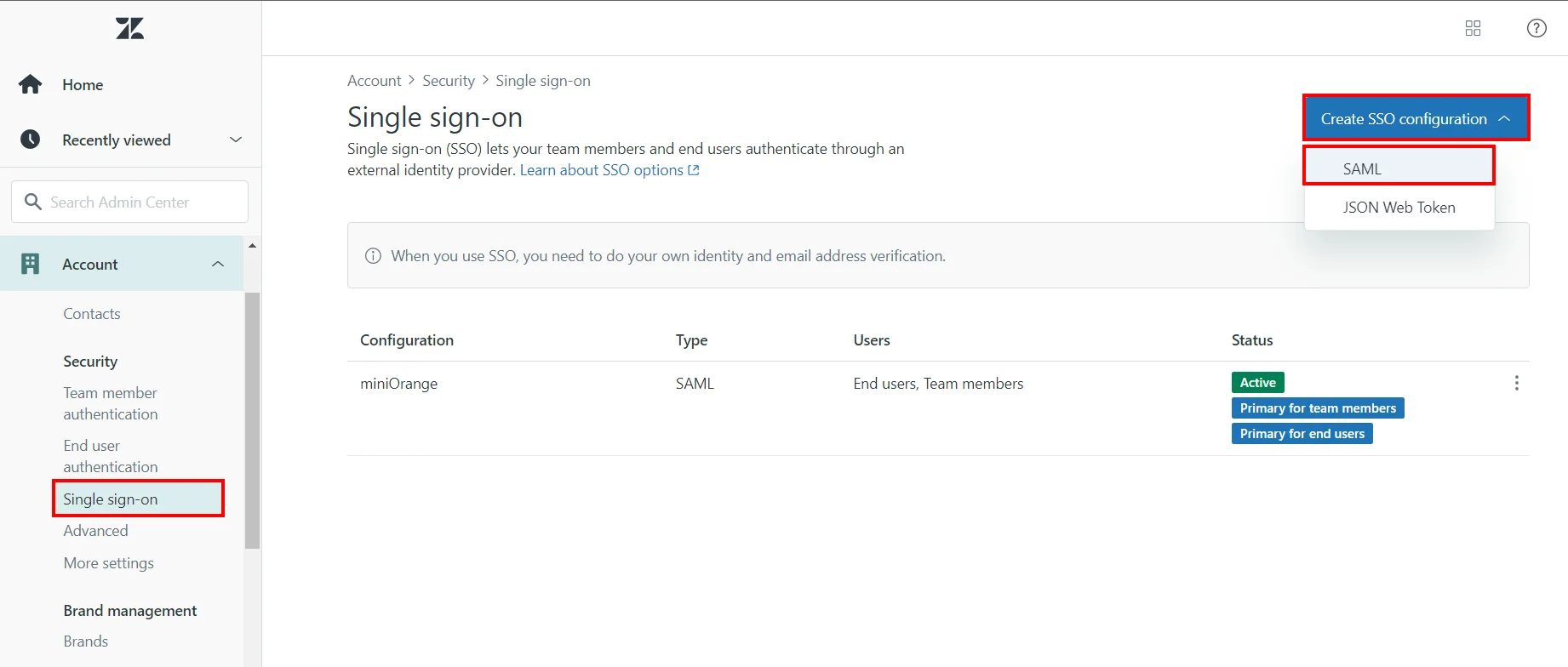 Zendesk enterprise two-factor authentication (2FA) : admin login