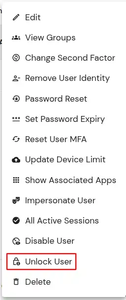 miniOrange Identity Platform Admin Handbook: Unblock user